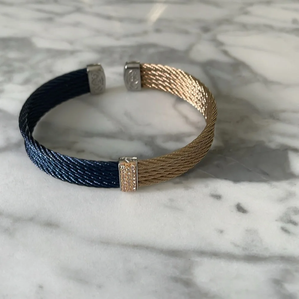 Alor Colorblock Cable Mini Cuff - Picture 3 of 7